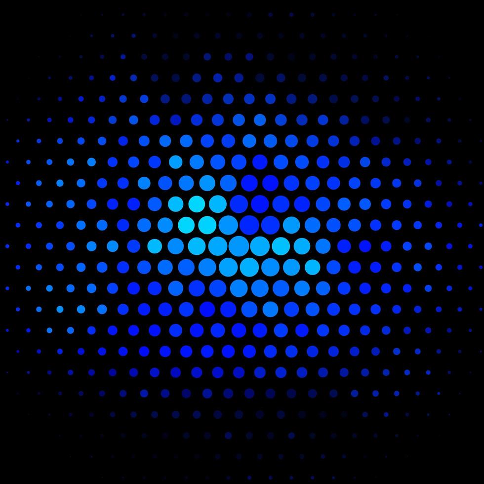 Dark BLUE vector template with circles.