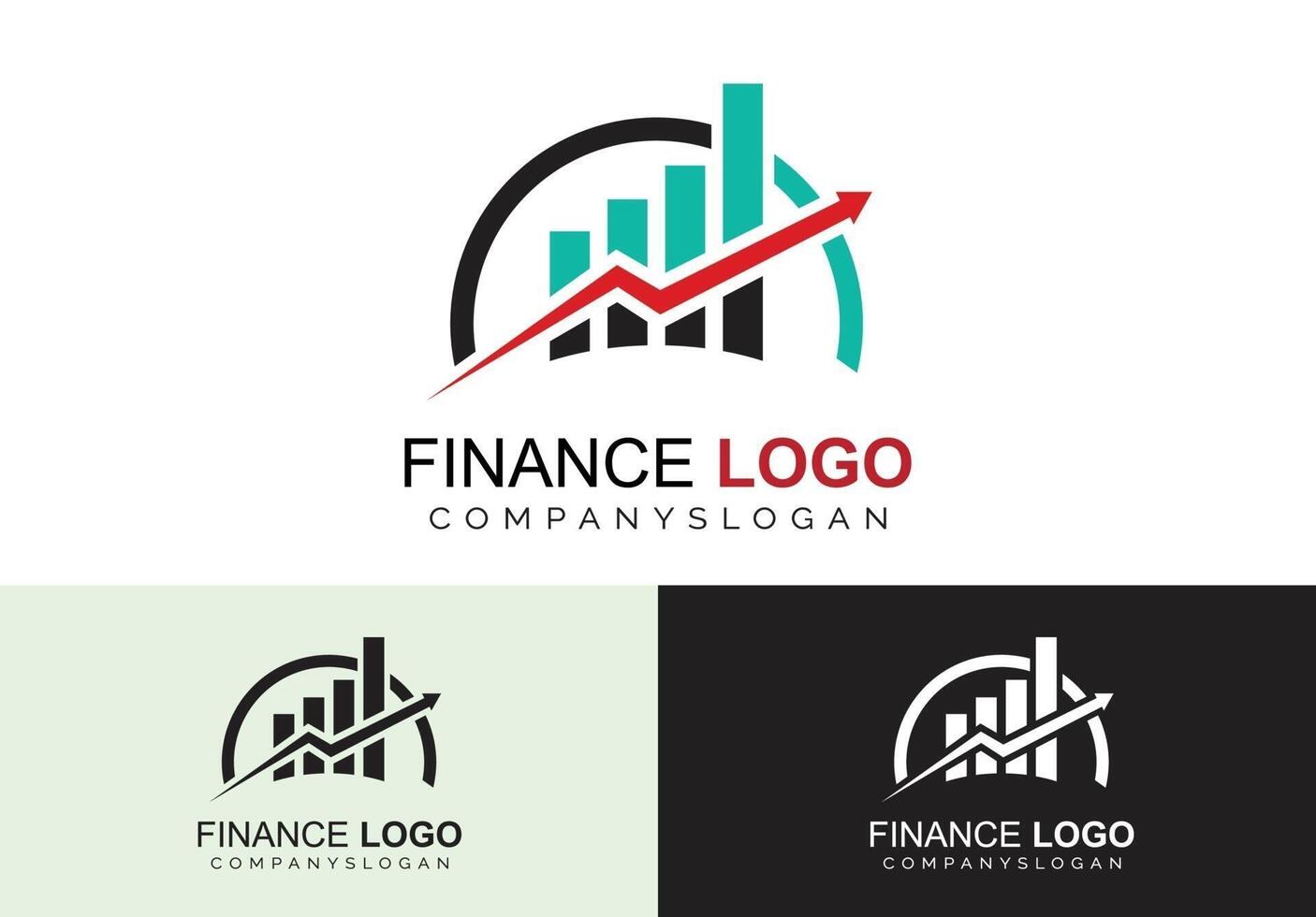 financial logo concept vector
