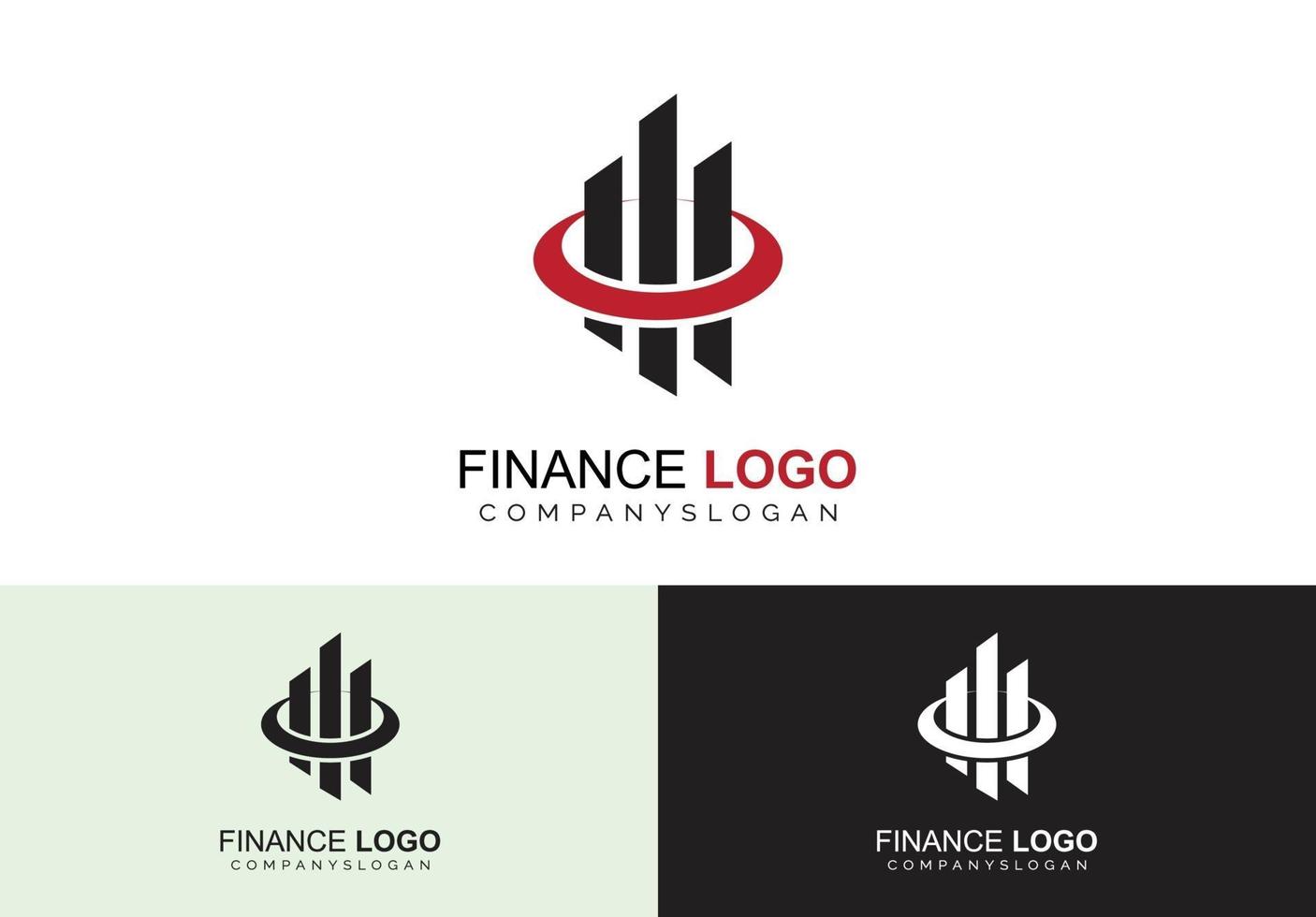 concepto de logotipo financiero vector