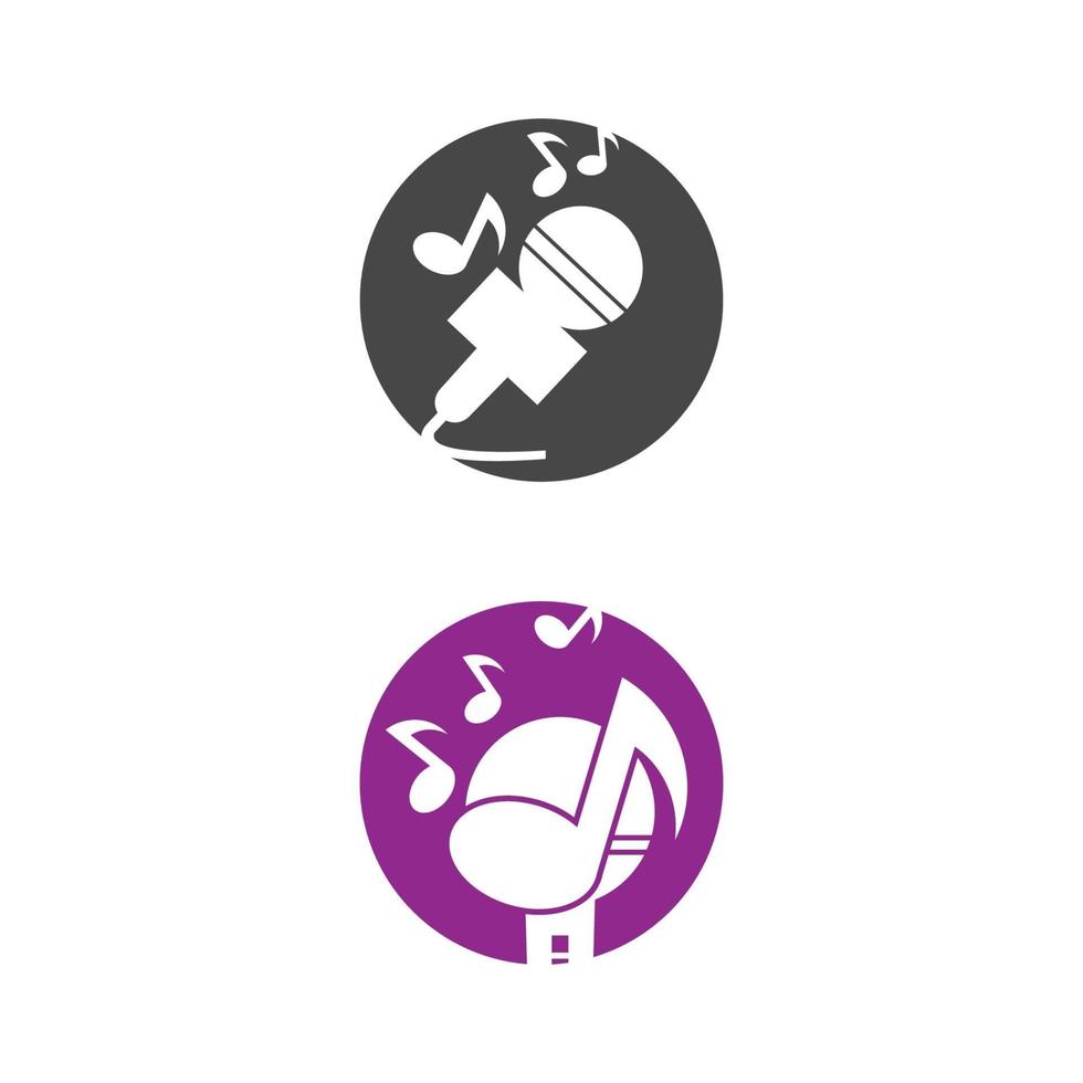 Podcast logo vector flat design