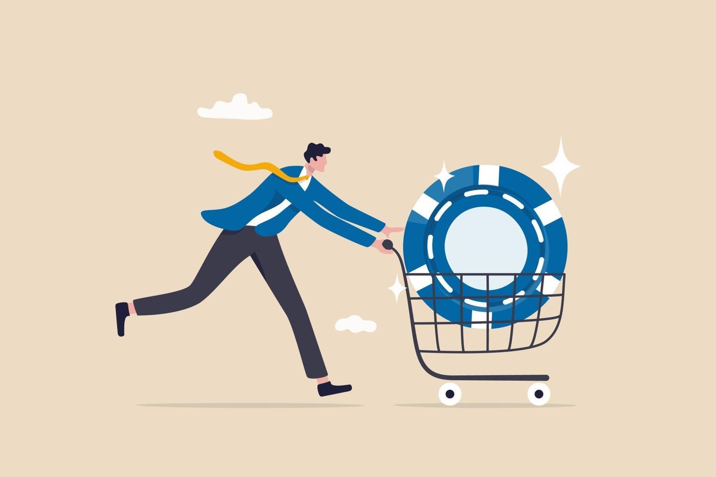 Buy blue chip stock with high expected return vector