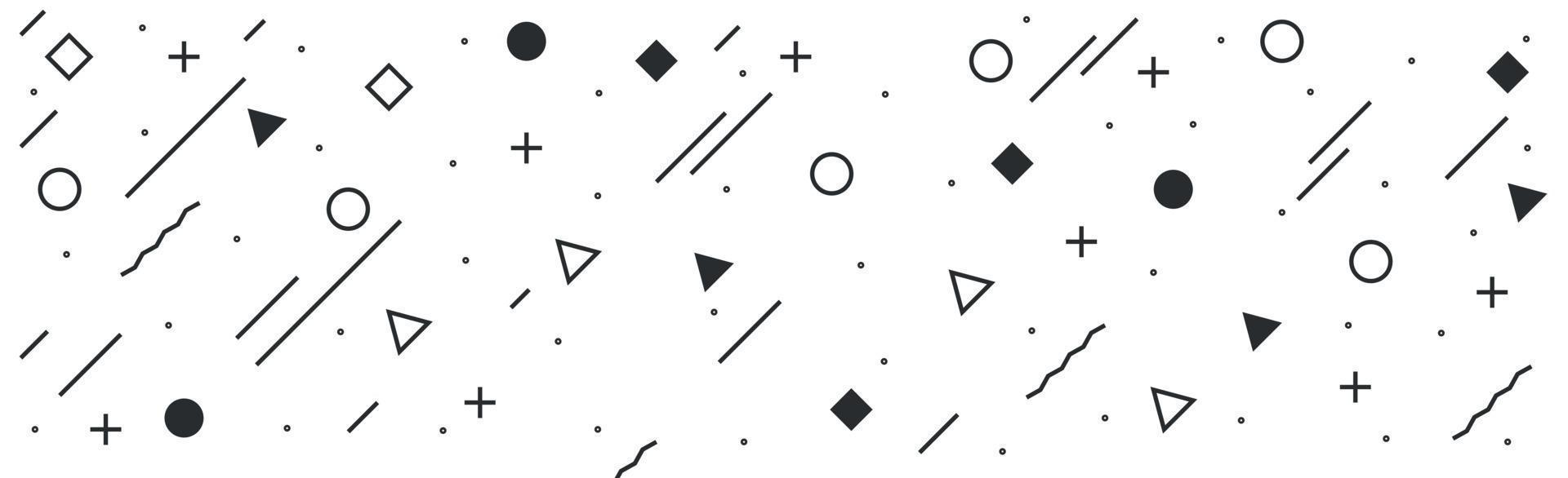 Abstract background with different geometric shapes - illustration vector