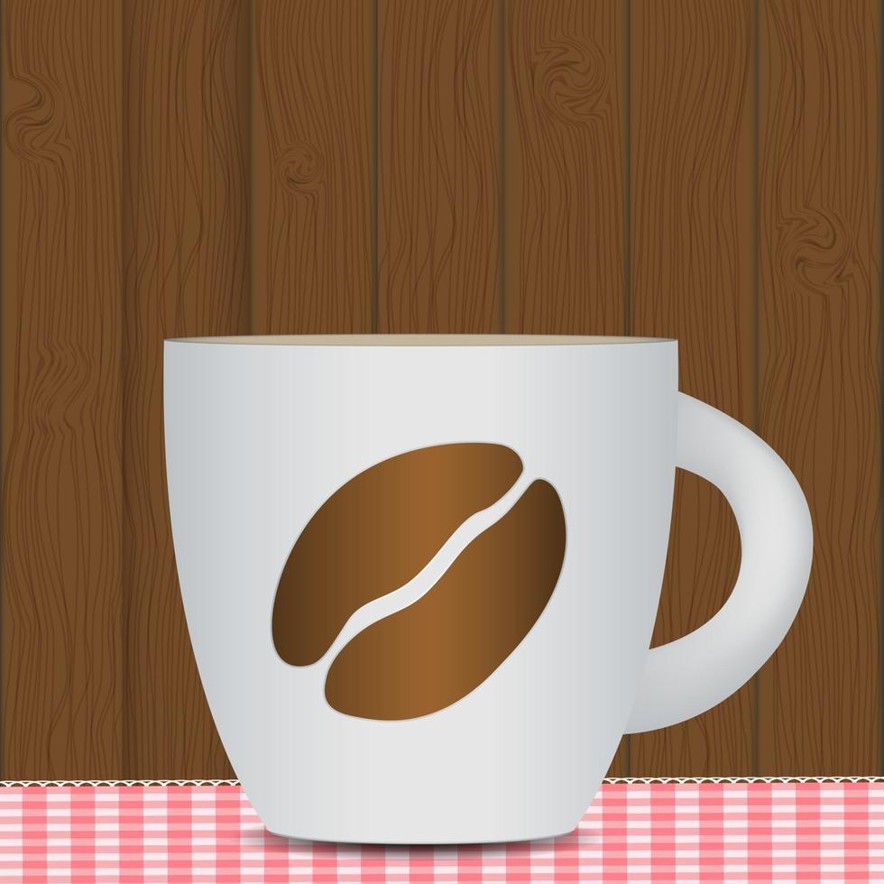 Black Coffee Background. Photo-Realistic Vector