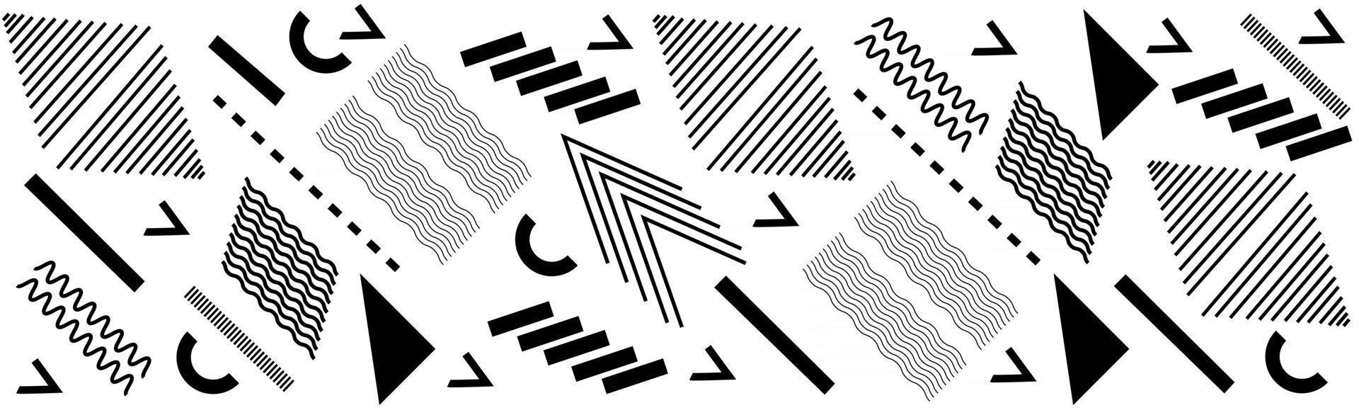 Abstract background with different geometric shapes vector