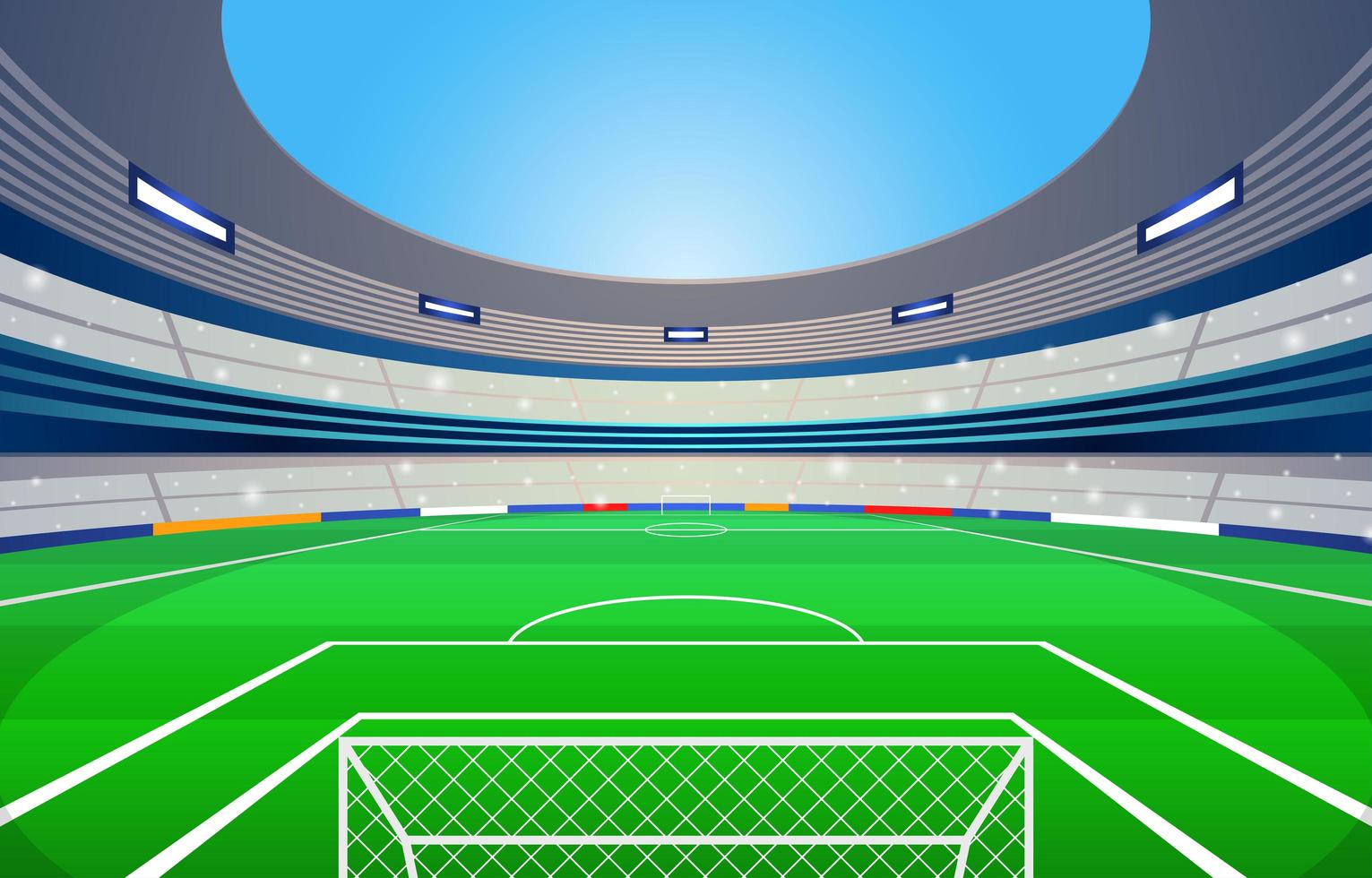 fondo del estadio de futbol vector