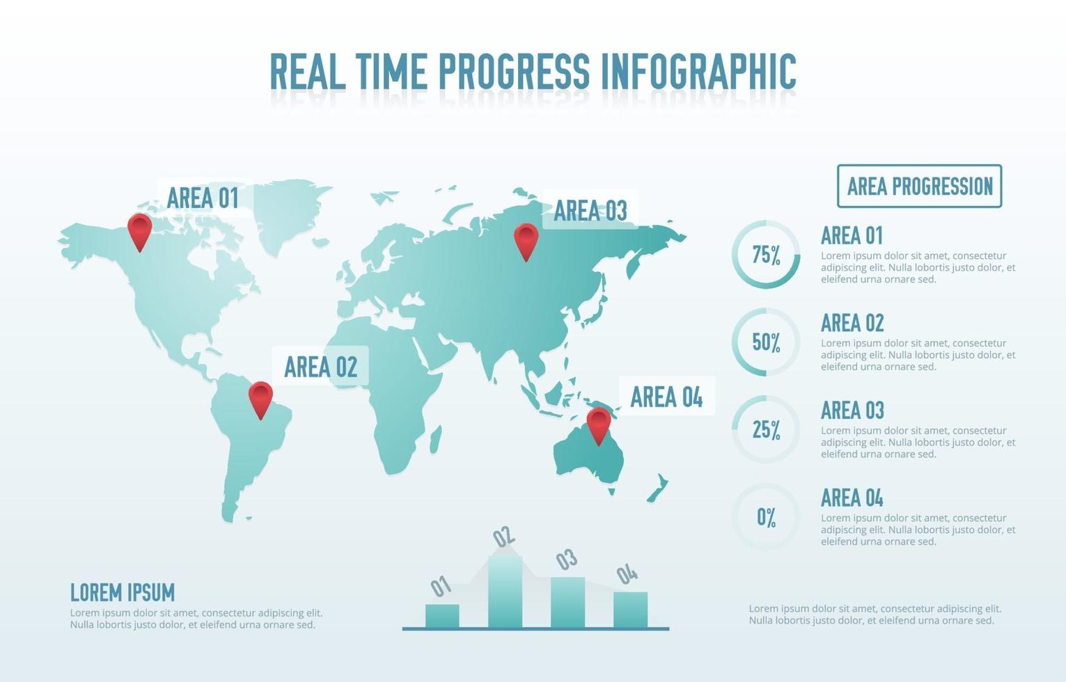 Progress Infographic Elements vector