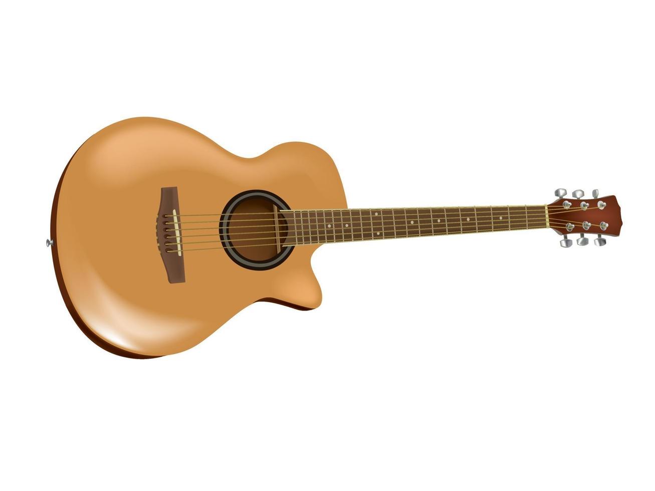 Acoutic Guitar on illustration graphic vector