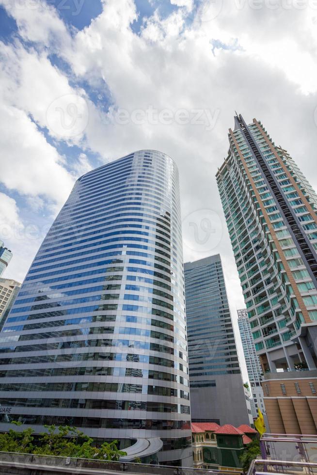 The modern buildings of bangkok city, thailand photo