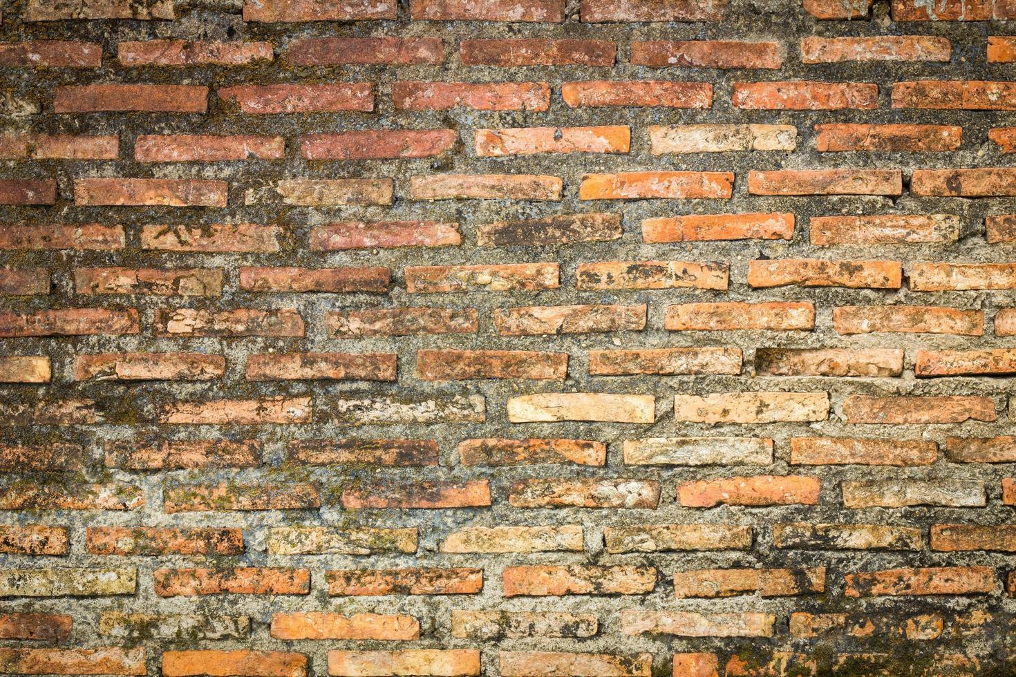 Antiguo muro de ladrillo de un templo budista - Fondo foto