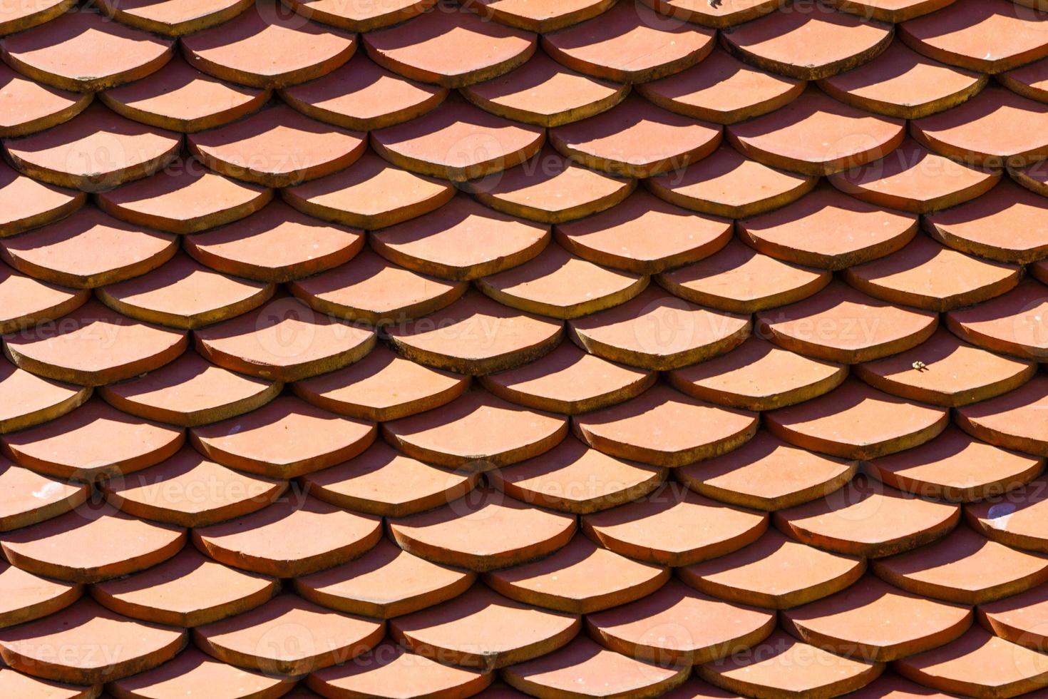 orange temple roof texture background photo