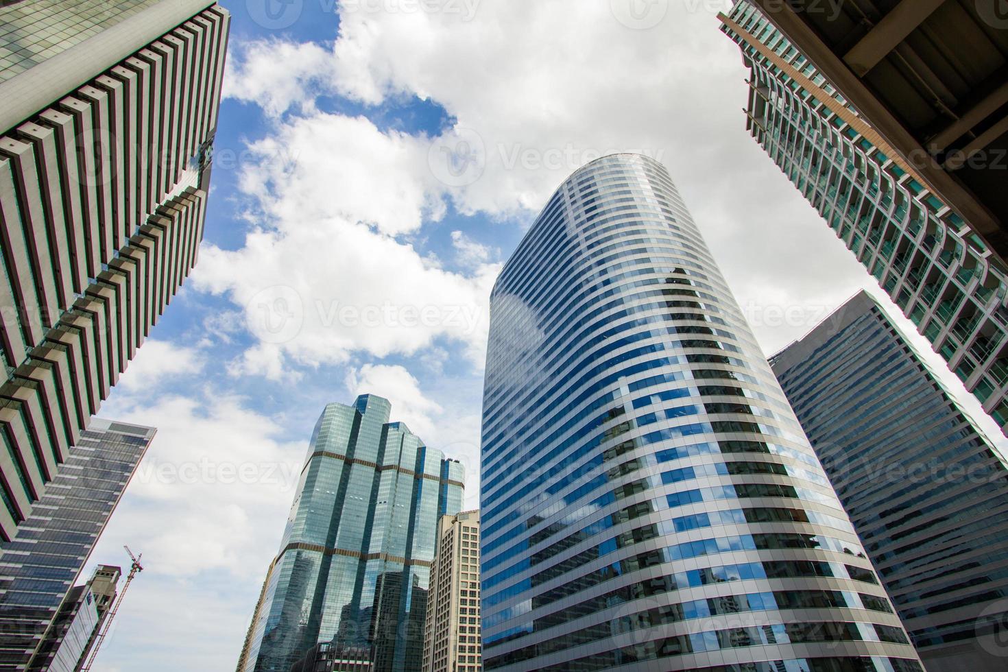 The modern buildings of bangkok city, thailand photo