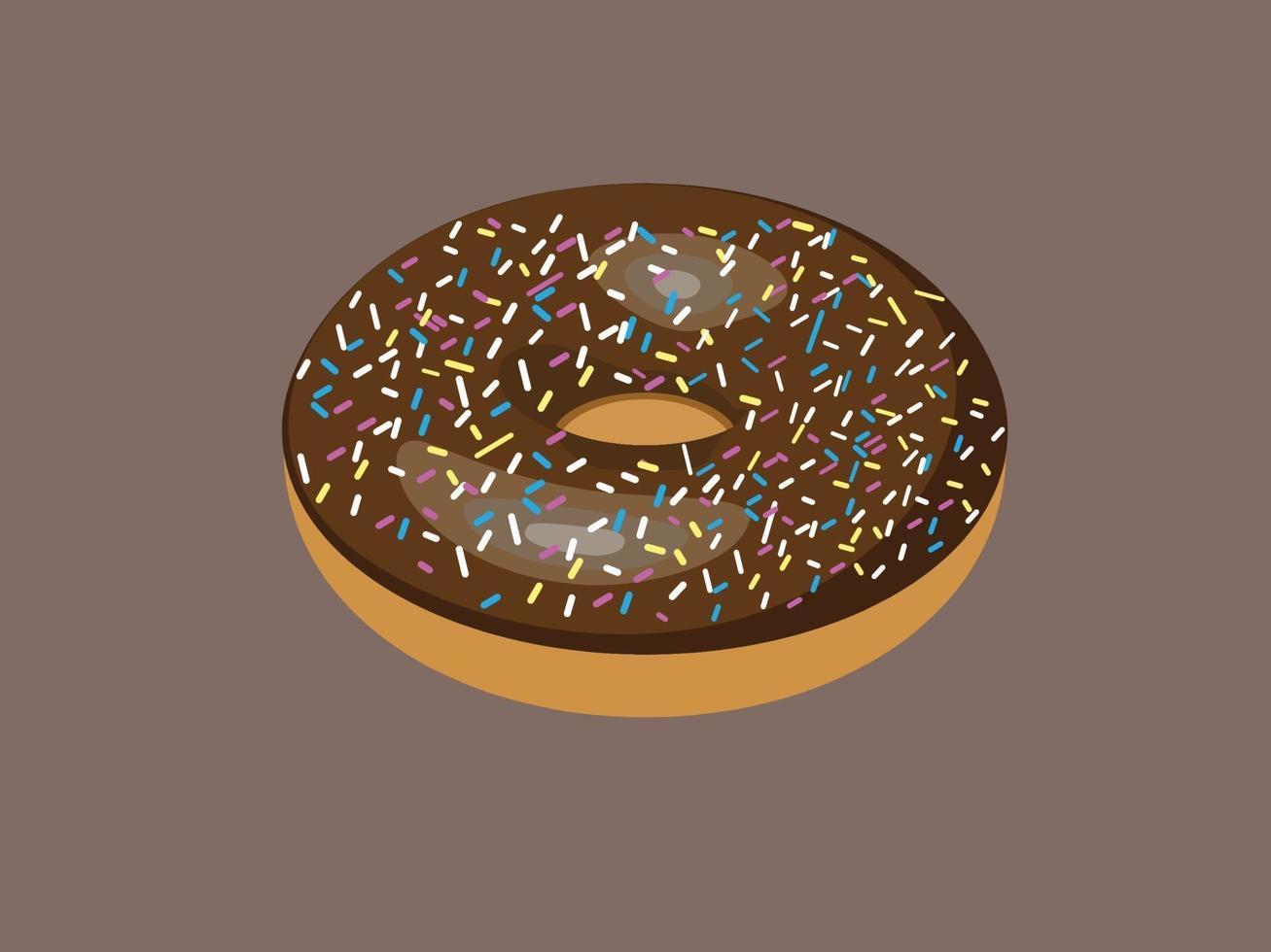 Donut with Sprinkles vector