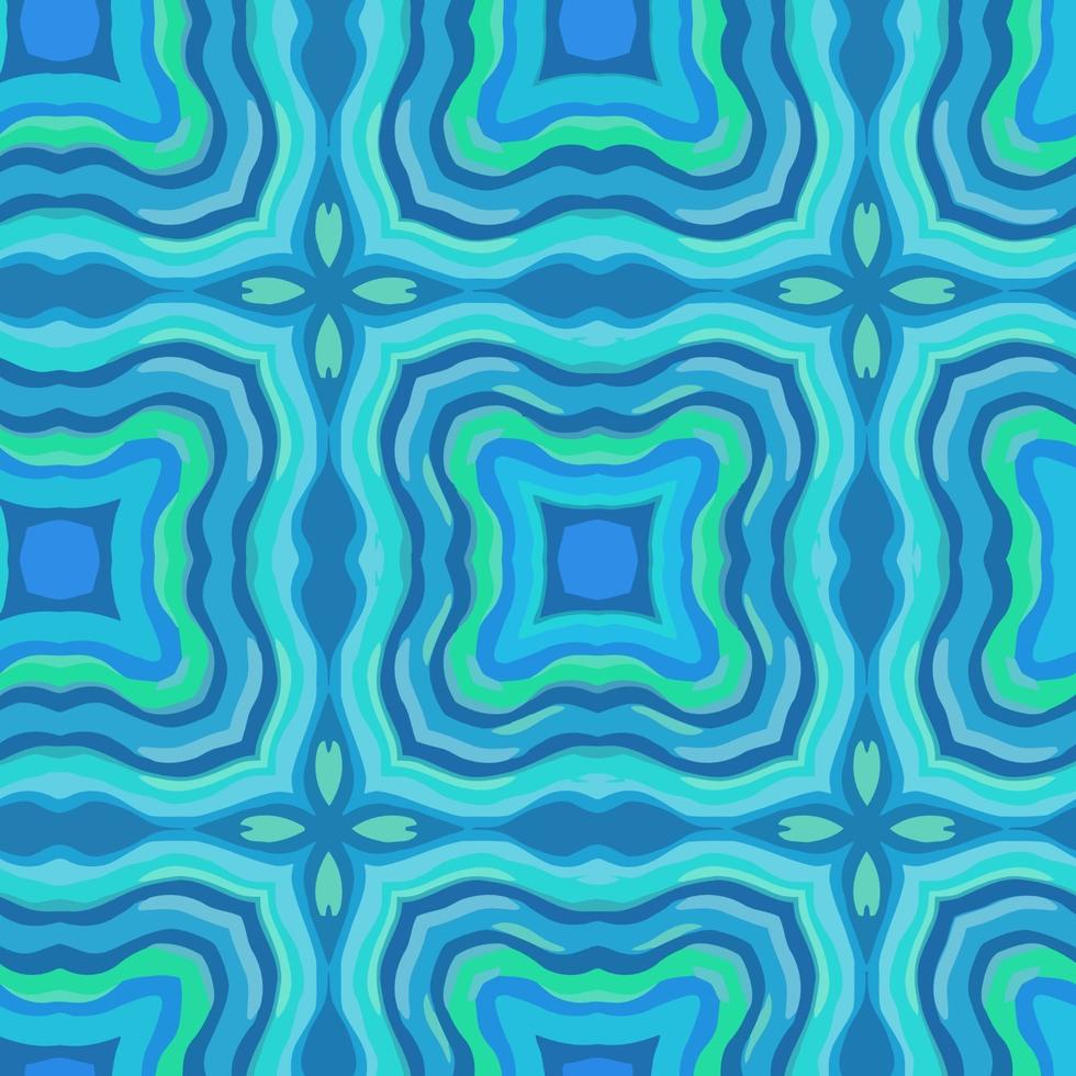 Blue Abstract Textile Pattern Print vector