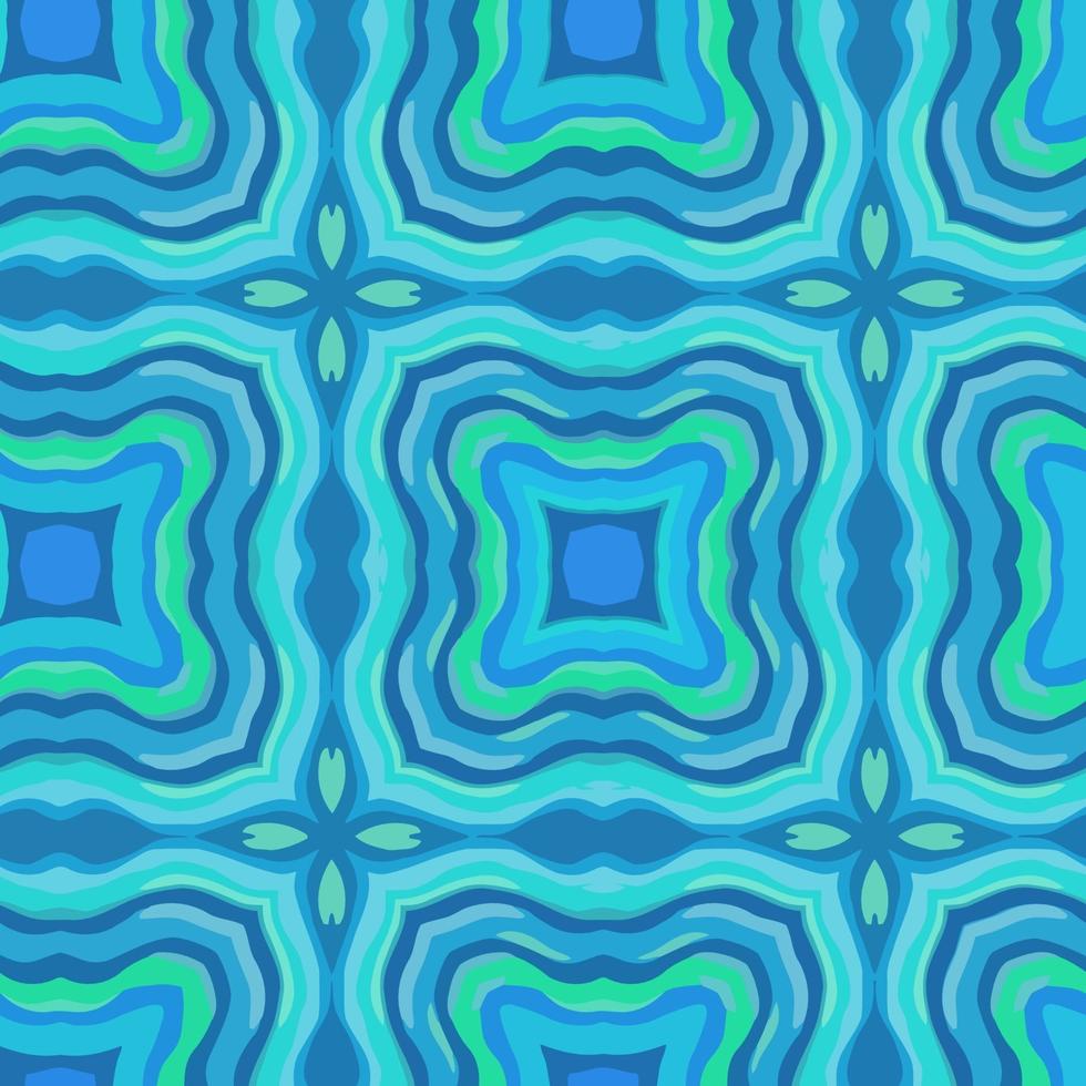 impresión de patrón textil abstracto azul vector