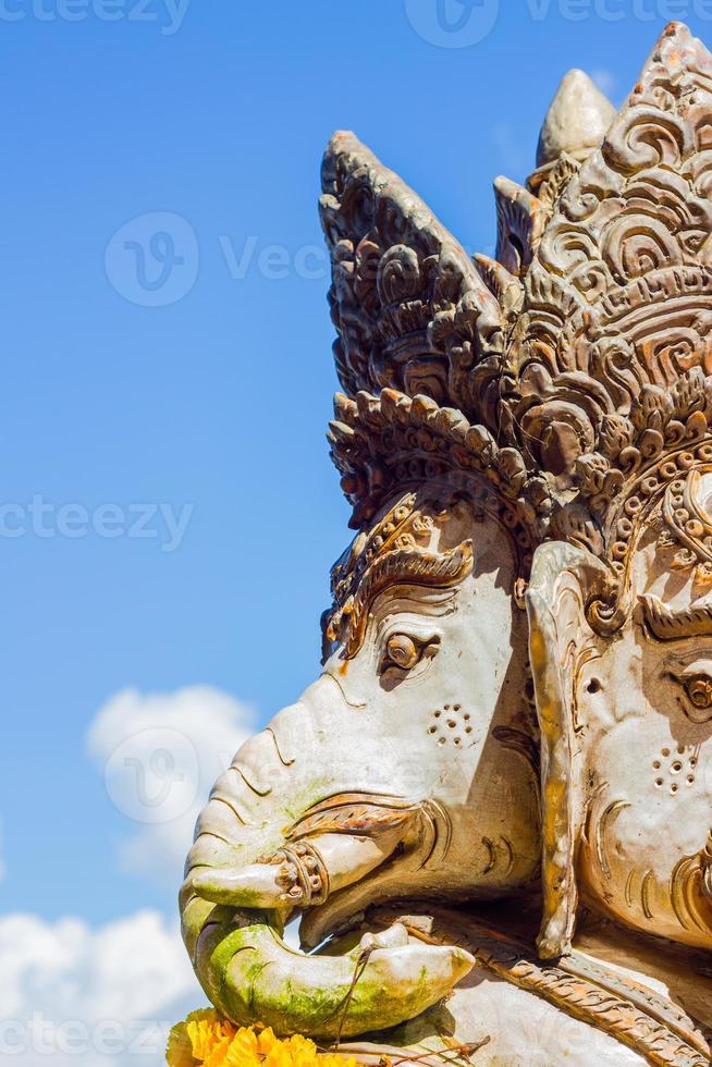 closeup statue of ganesha in Chiang Rai, Thailand photo