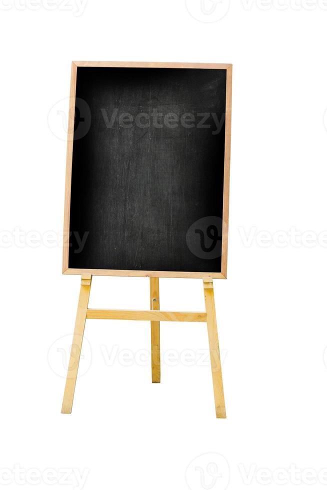 vertical photo of menu black board Isolated