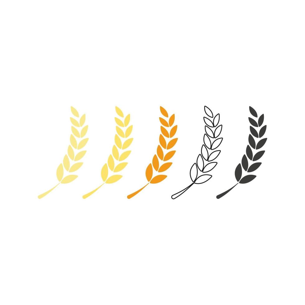 Grain icon. Vector illustration in flat design