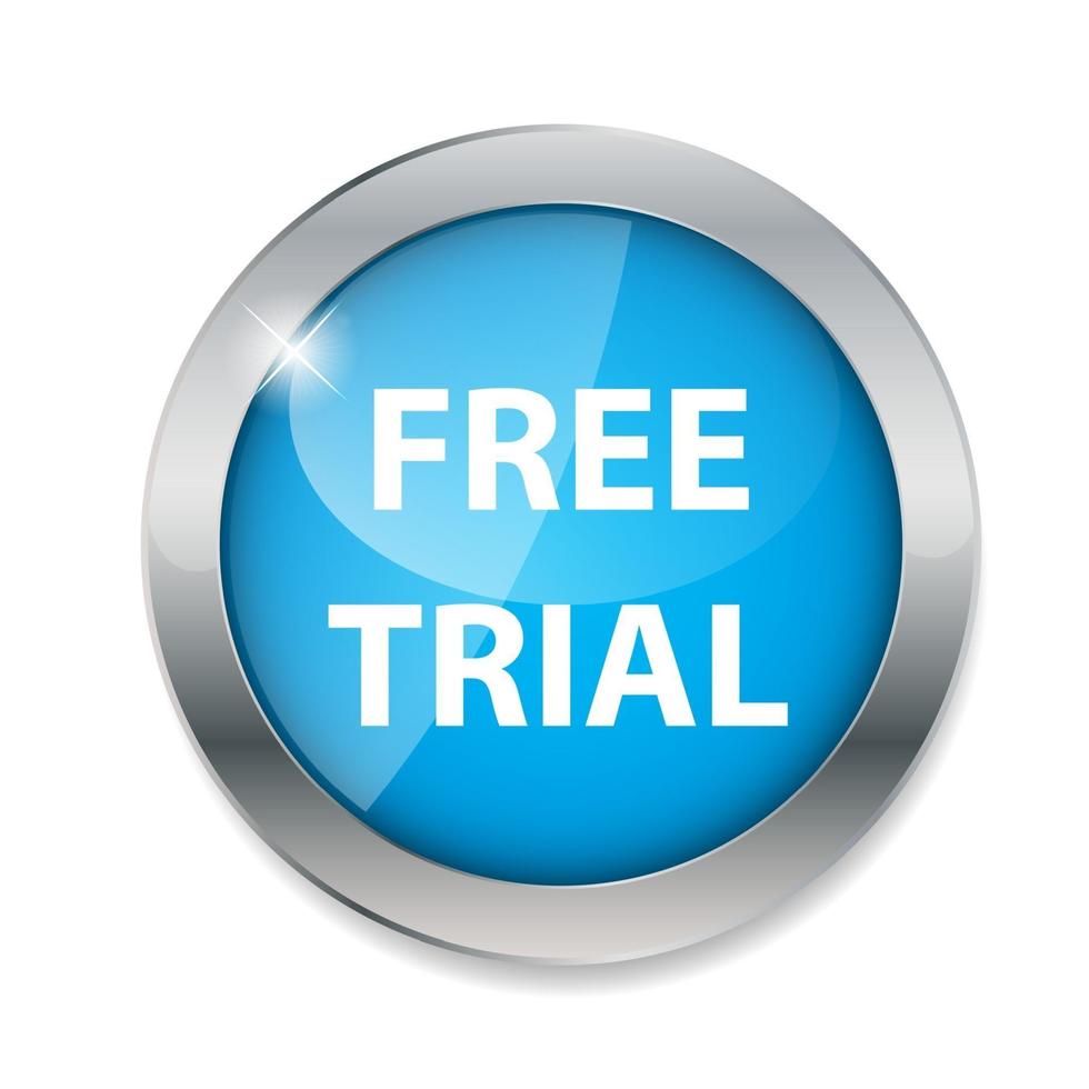 Free trial button vector illustration