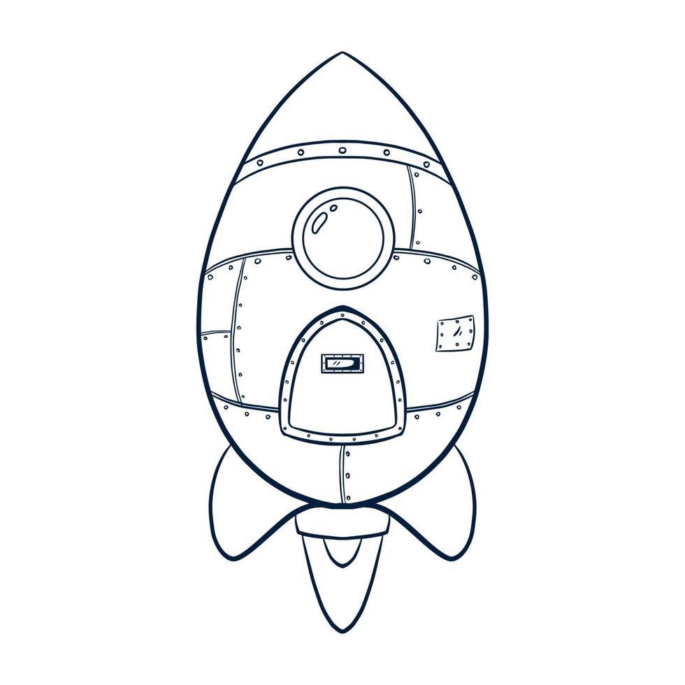 Cartoon Rocket Illustration vector