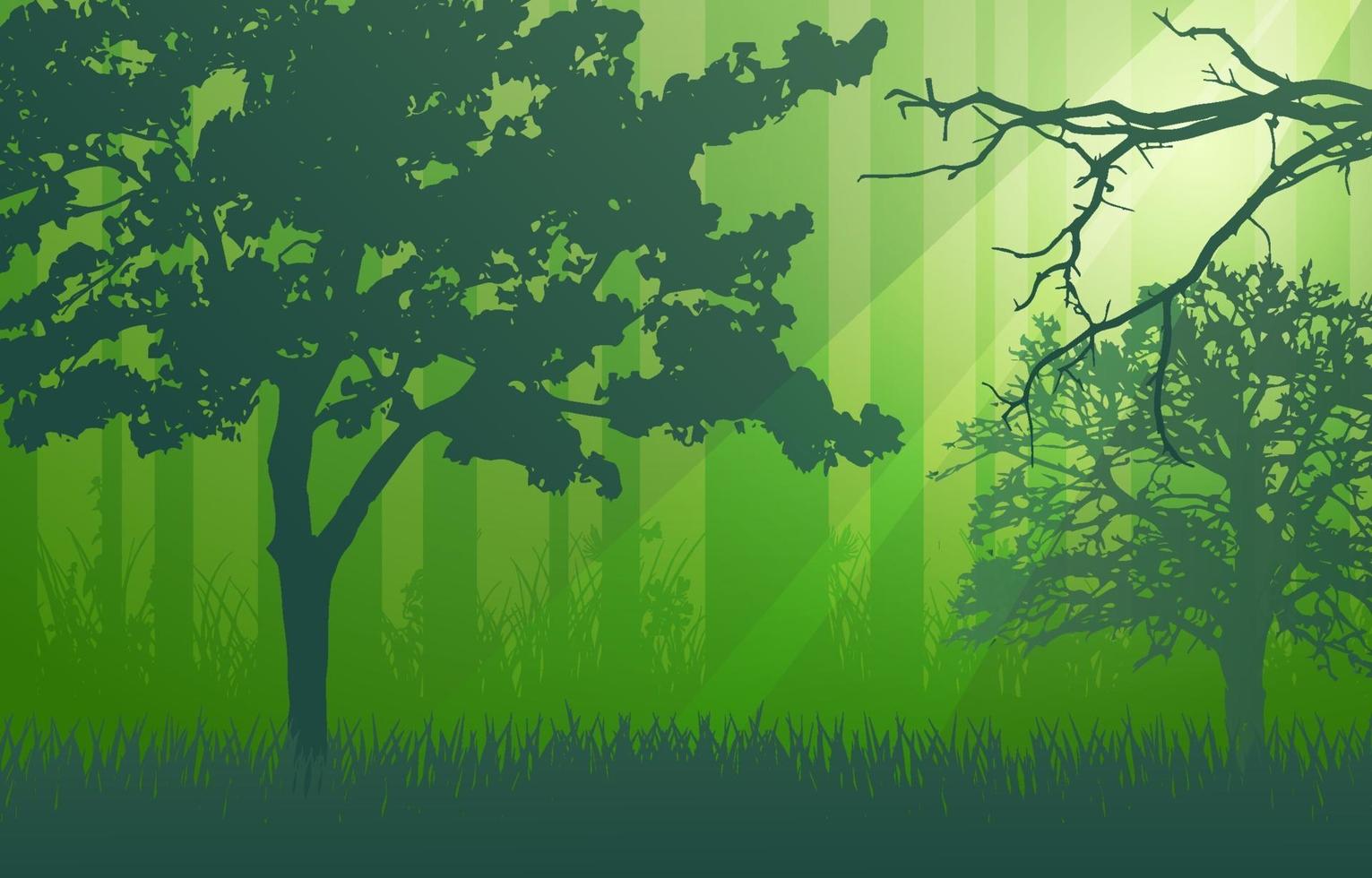 Forest Scenery Background vector