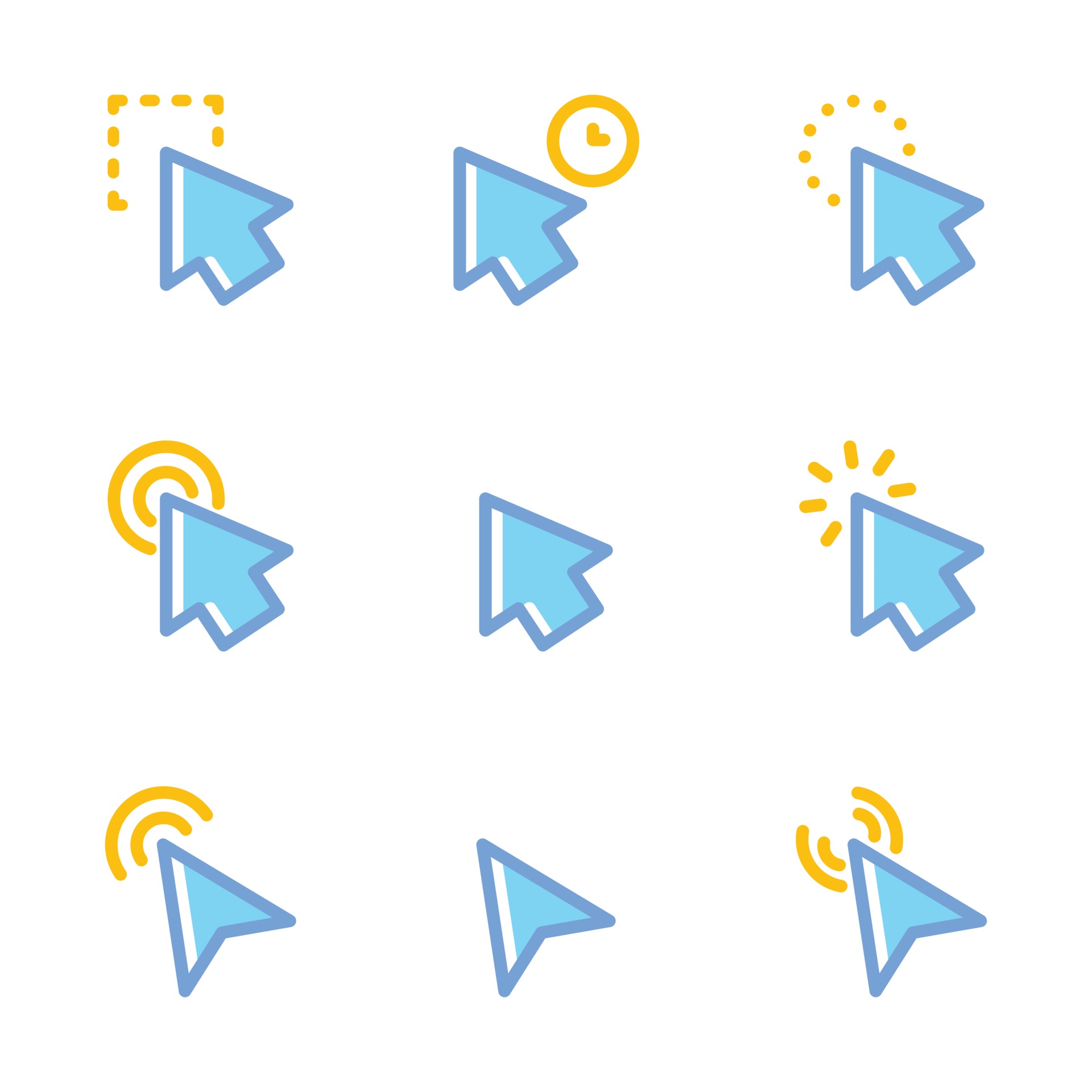 Arrow Cursor Icon Set 3089465 Vector Art at Vecteezy