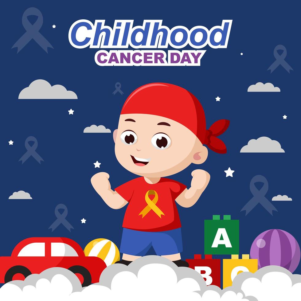 Childhood Cancer Day vector