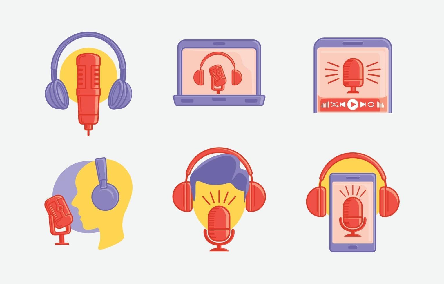 Internasional Podcast Day Icon vector