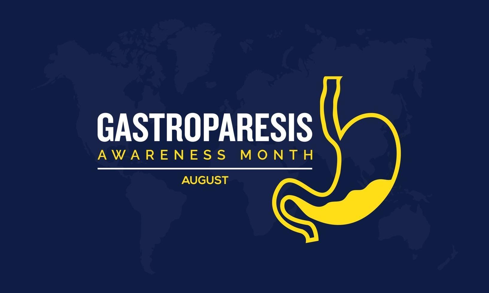 Gastroparesis awareness month vector banner