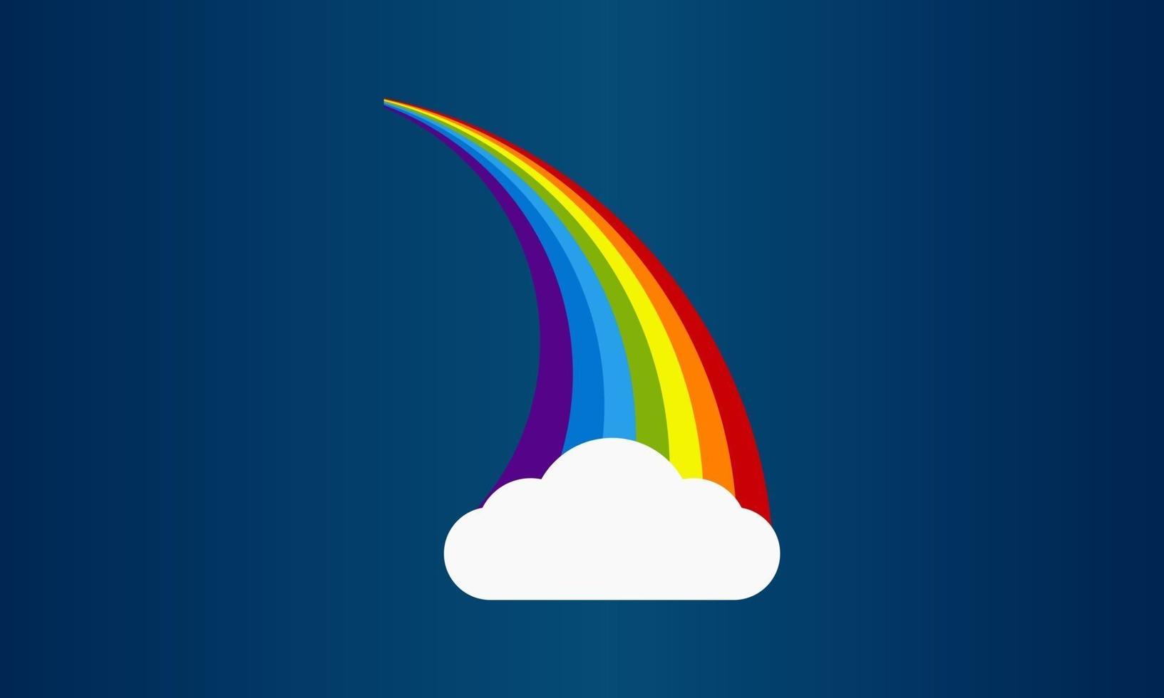 Plantilla de fondo de ilustración de vector de arco iris colorido