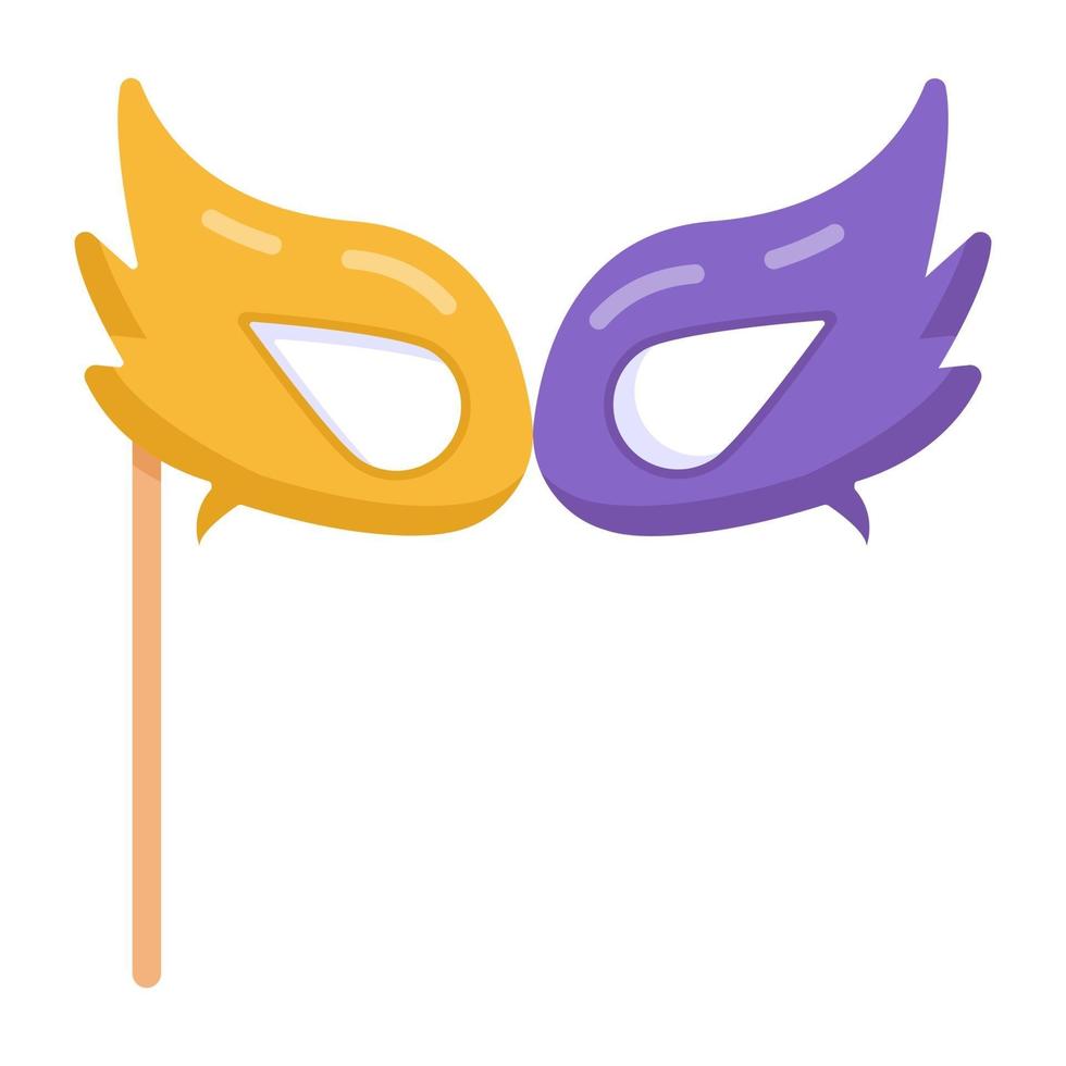 máscara de mascarada de carnaval vector
