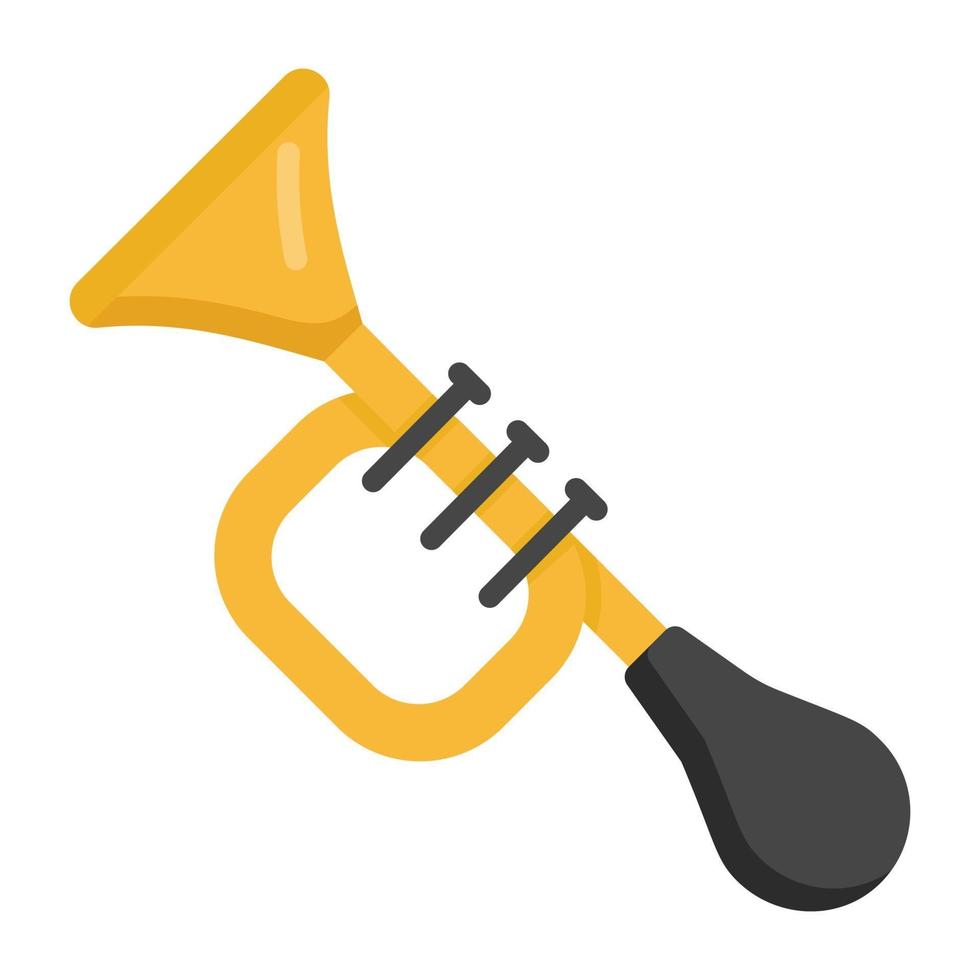 Honk and musical instrument vector