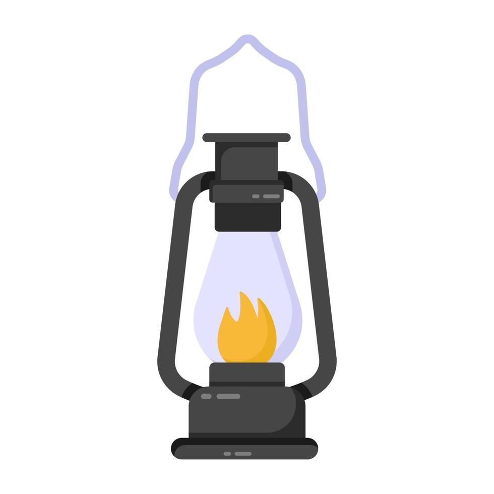 Kerosene Lamp light vector