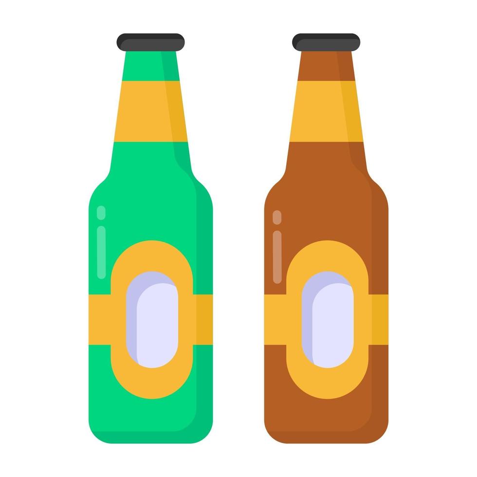 Wine Bottles and Alcohol vector