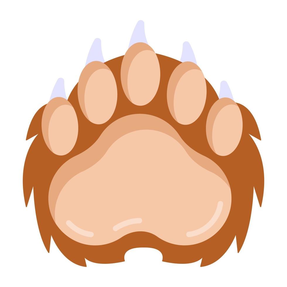 Bear Footprint Animal vector