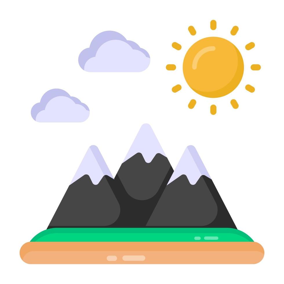 Hill Station and Mountain vector