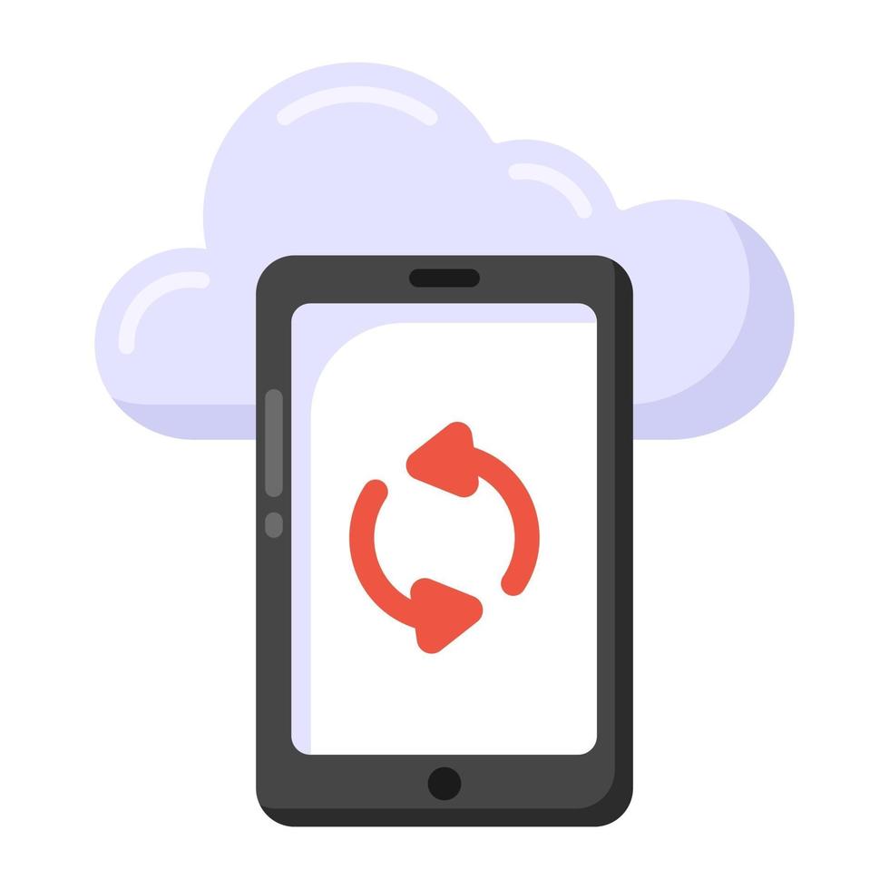 Cloud Phone Syncing vector