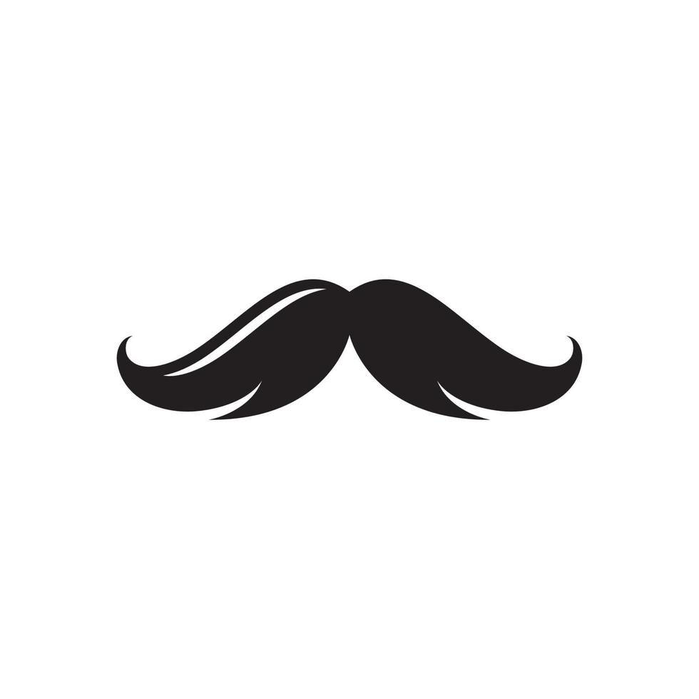 bigote establecer iconos para barber logo barber shop y diseño retro vector