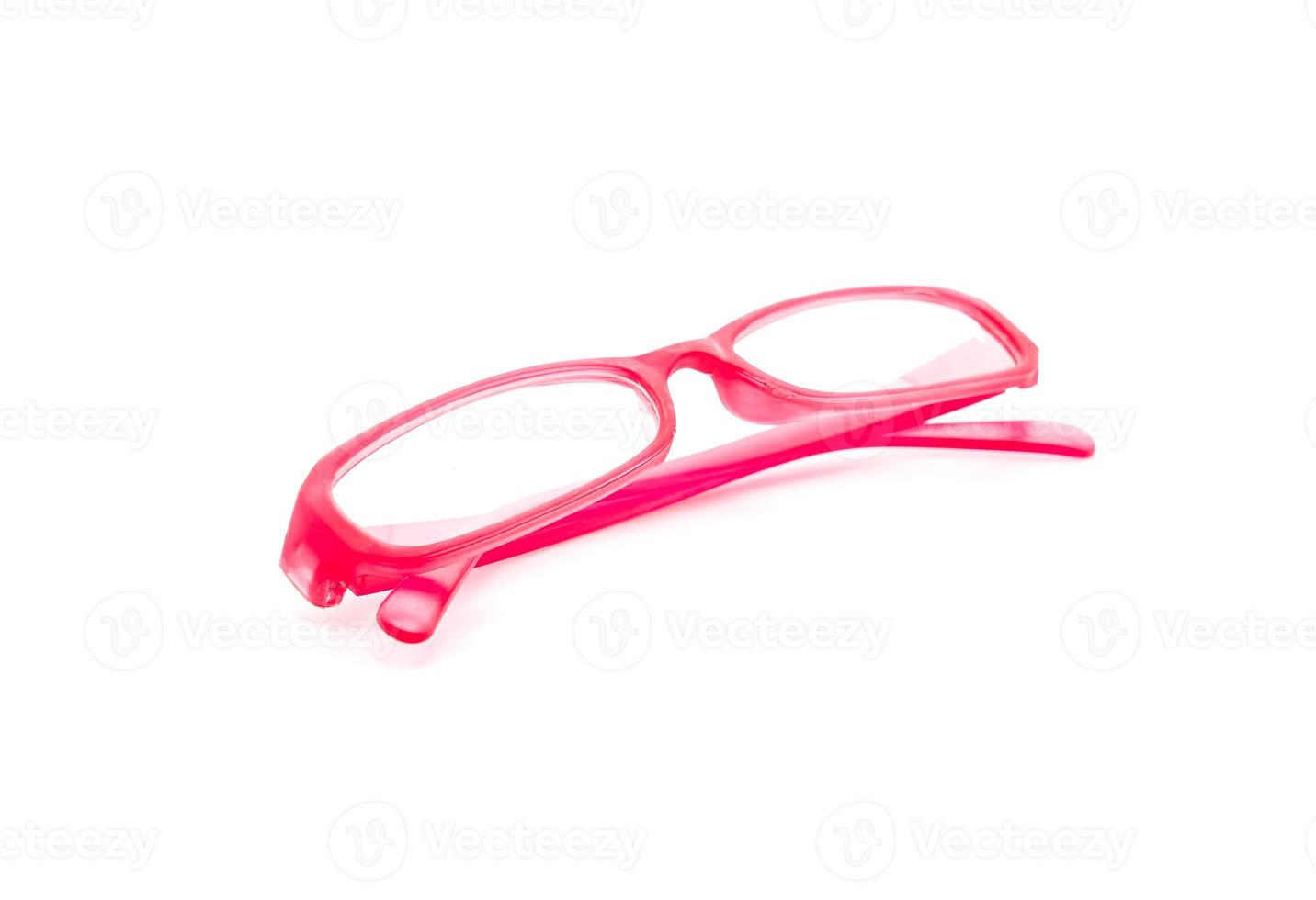 Eyeglasses, spectacles, or glasses on white background photo