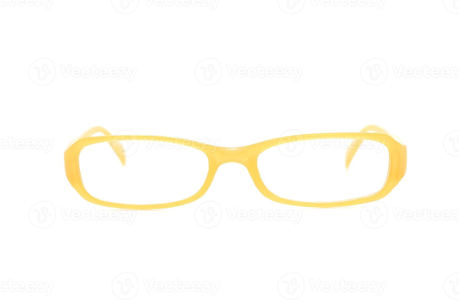 Eyeglasses, spectacles, or glasses on white background photo