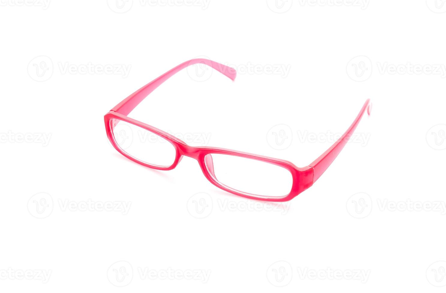 Eyeglasses, spectacles, or glasses on white background photo