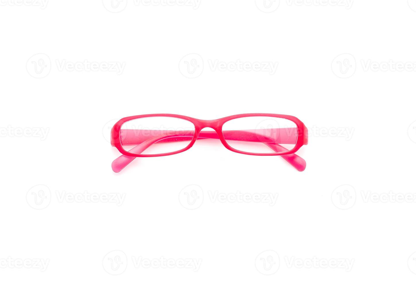 Eyeglasses, spectacles, or glasses on white background photo