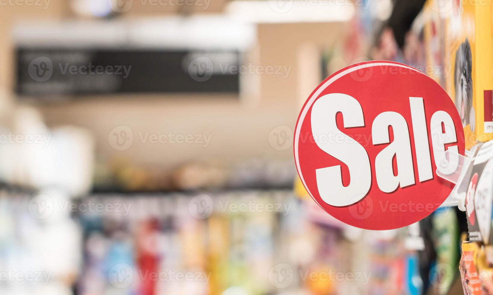 cartel de descuento de supermercado con espacio de copia foto