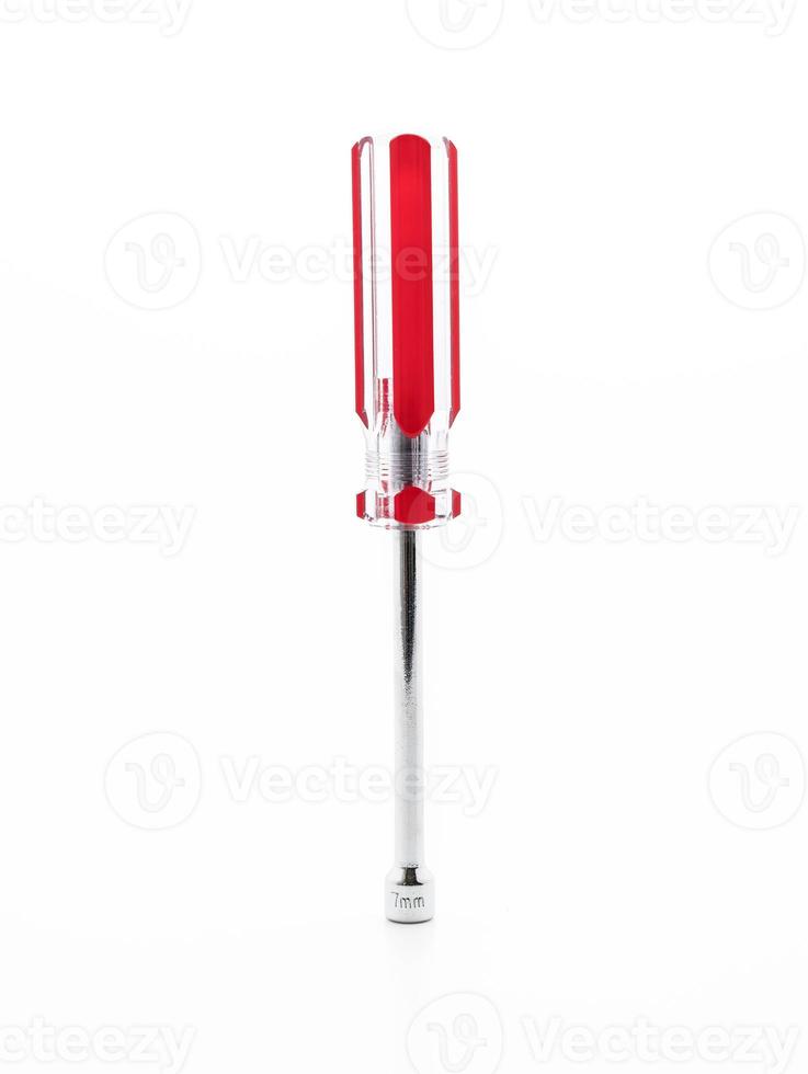 Socket wrench on white background photo