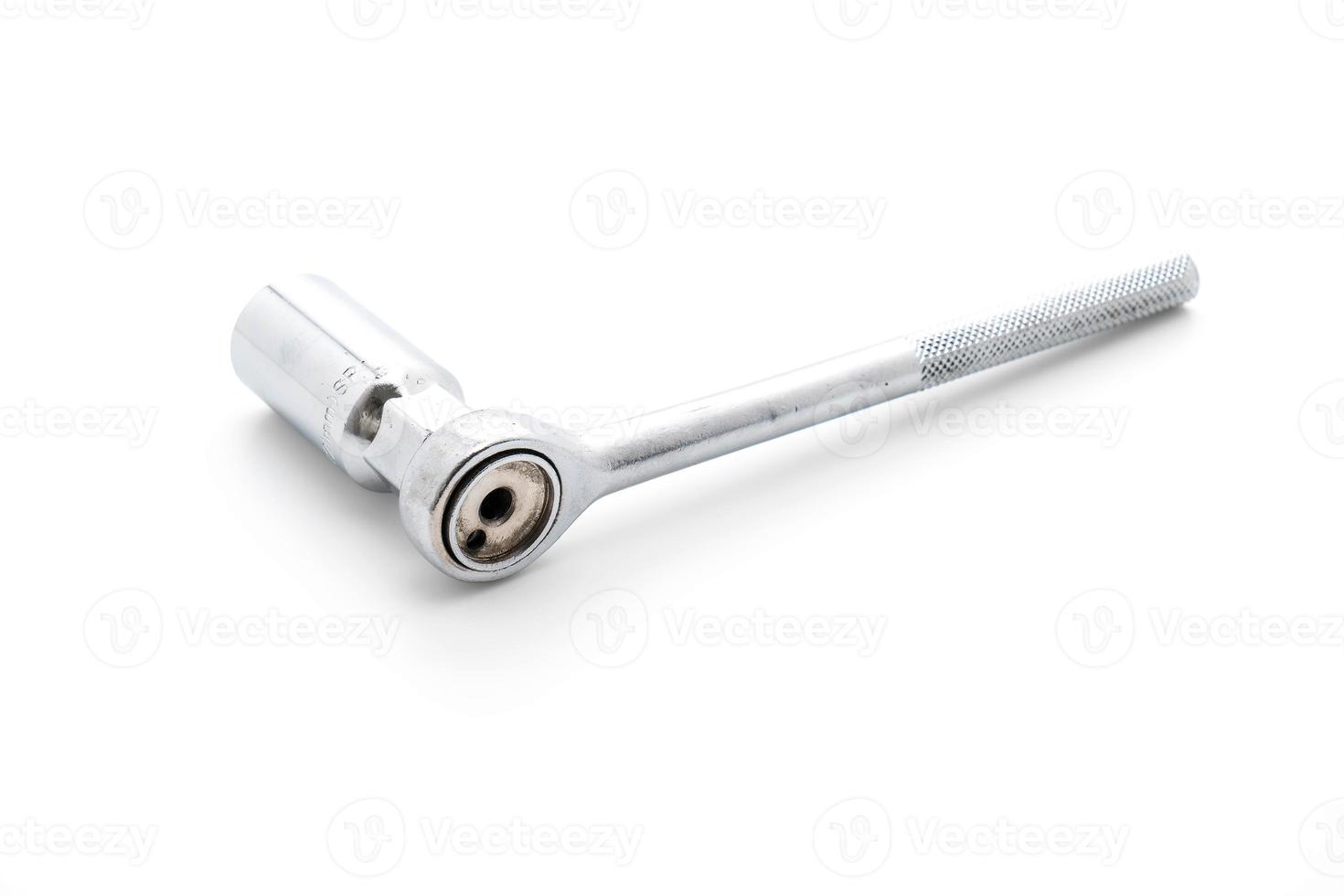 Socket wrench on white background photo