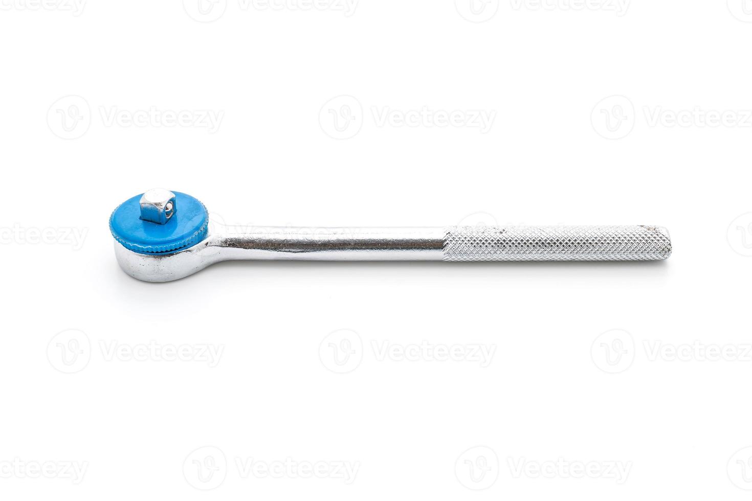 Socket wrench on white background photo