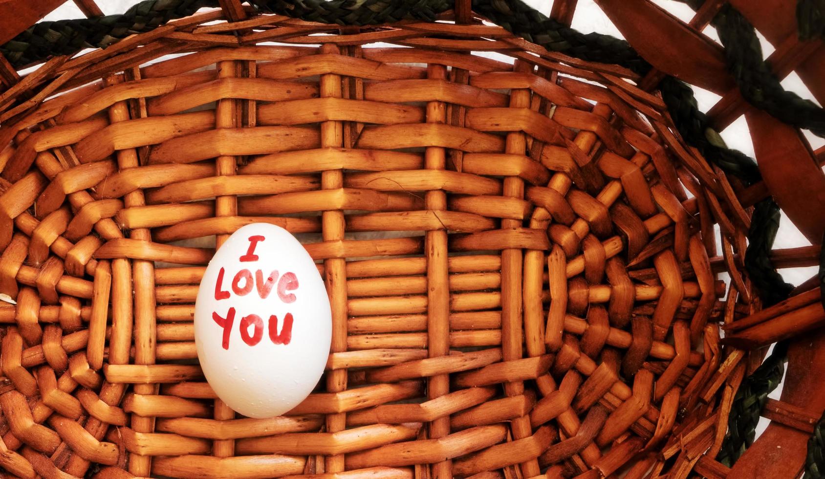 I love you Writes on Egg photo