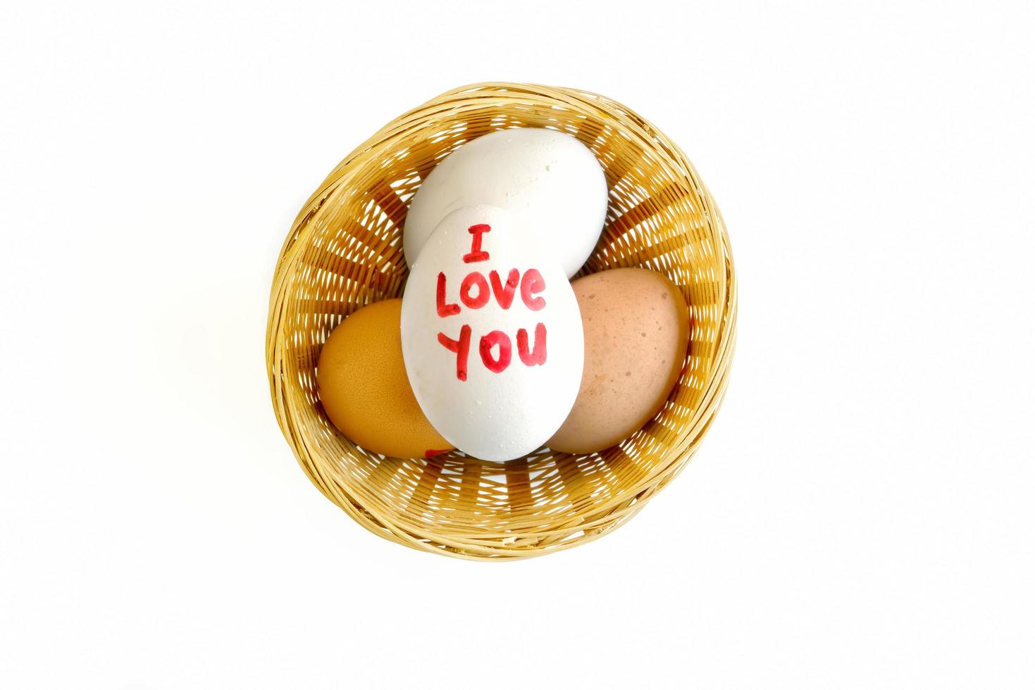 I love you Writes on Egg photo