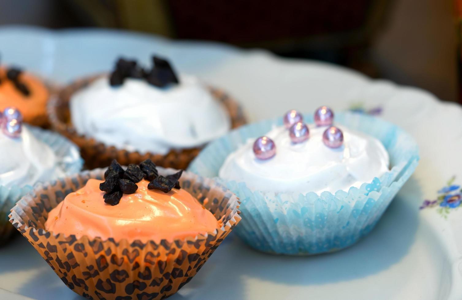 Cup Cakes on a Plate photo