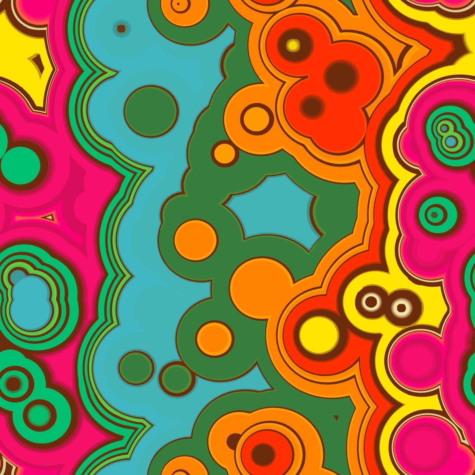 Sixties Hippy Retro Pattern Background 3091546 Vector Art at Vecteezy