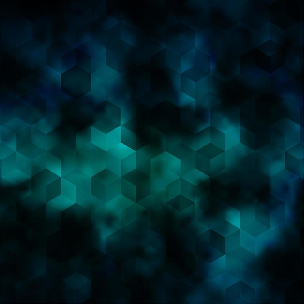 Fondo de vector azul claro con hexágonos.